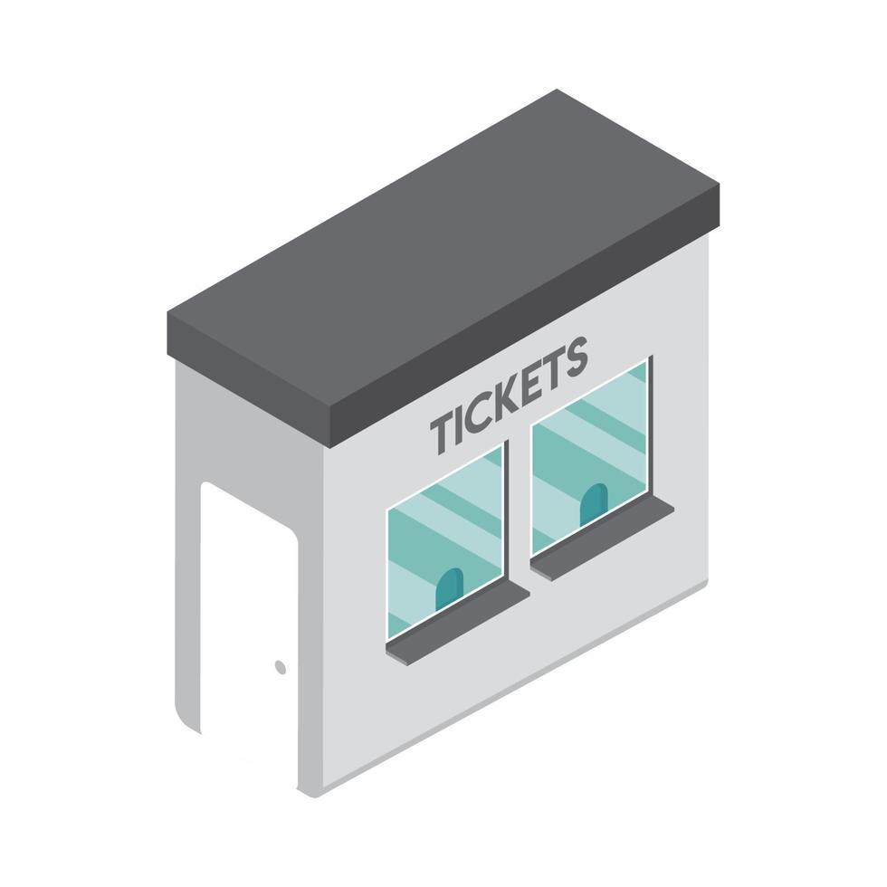 subway ticketing counter vector