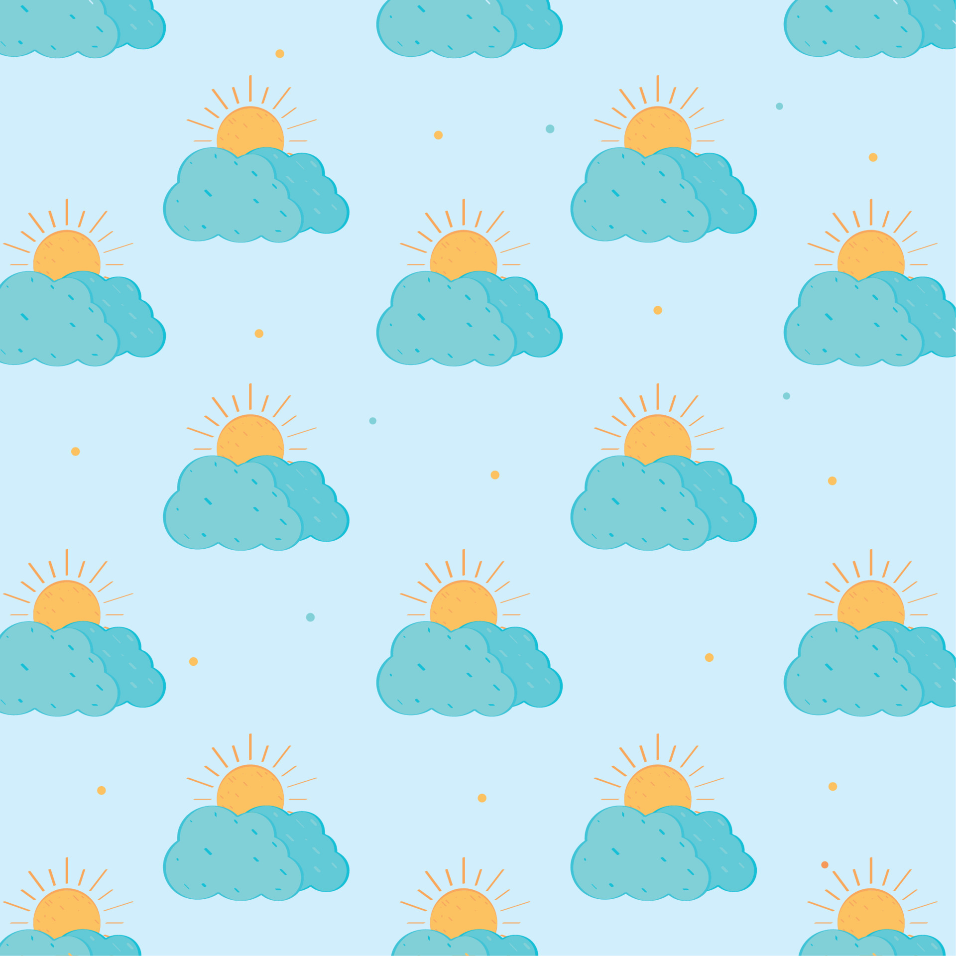 sun and clouds pattern 10461576 Vector Art at Vecteezy