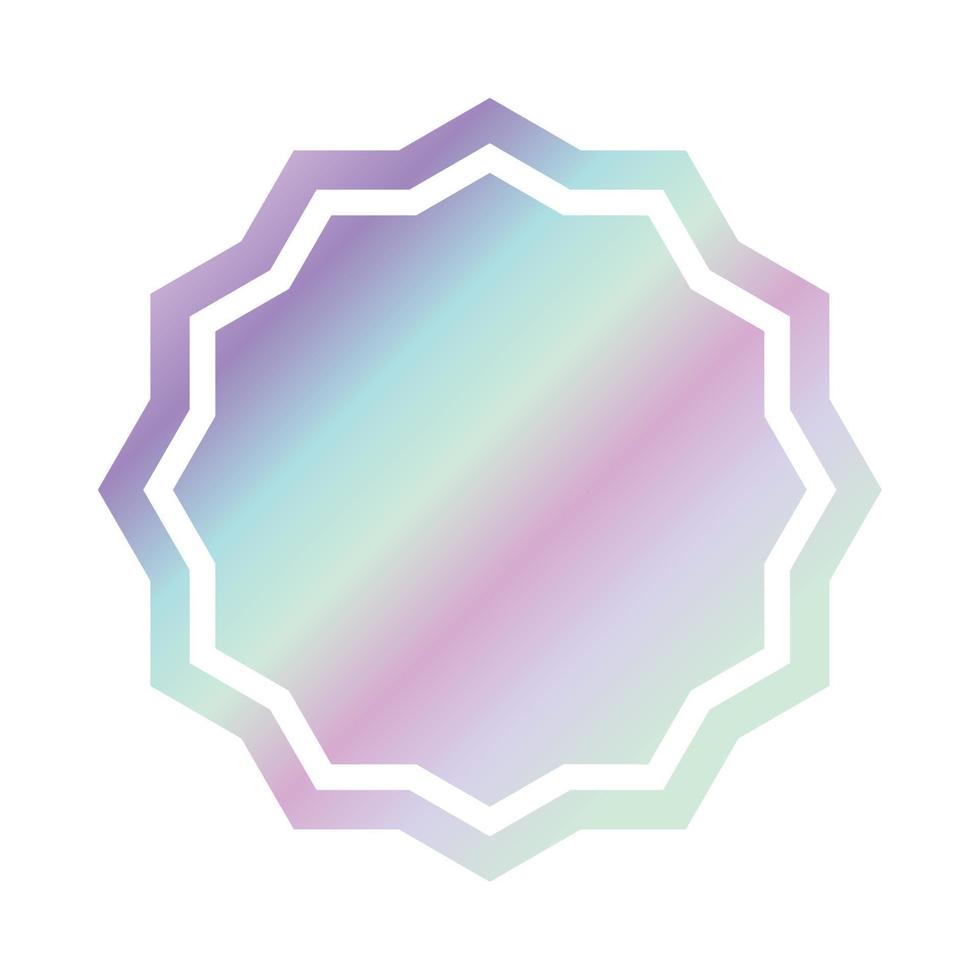 holographic gradient style vector