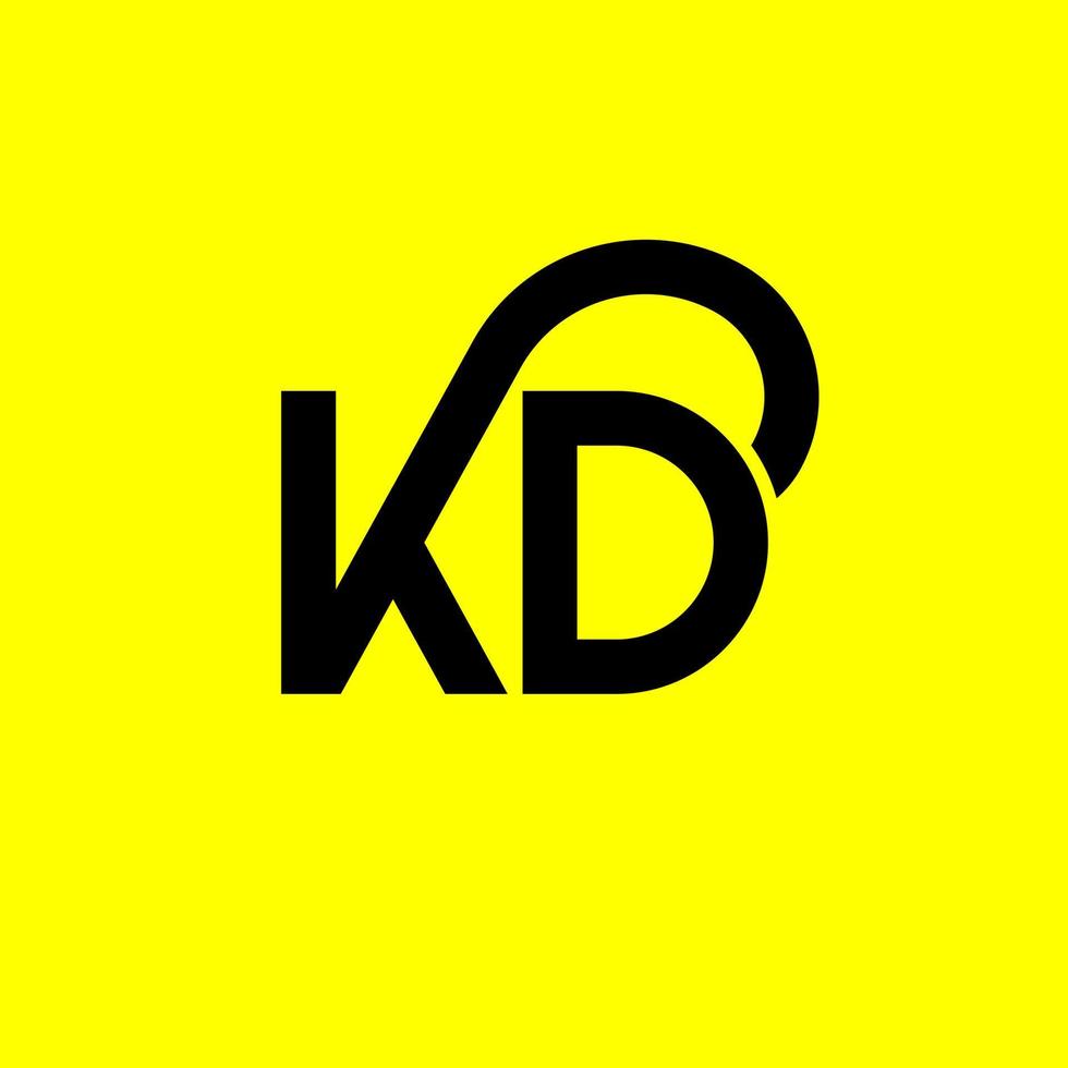 KD letter logo design on black background. KD creative initials letter logo concept. kd letter design. KD white letter design on black background. K D, k d logo vector