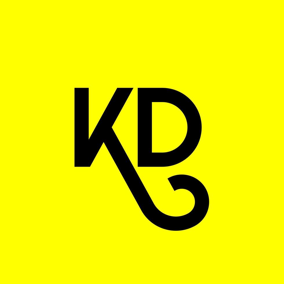 KD letter logo design on black background. KD creative initials letter logo concept. kd letter design. KD white letter design on black background. K D, k d logo vector