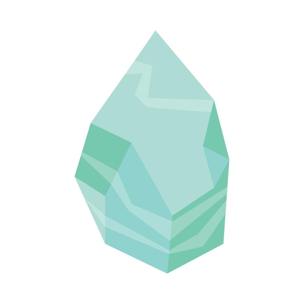 healing crystal drawn vector