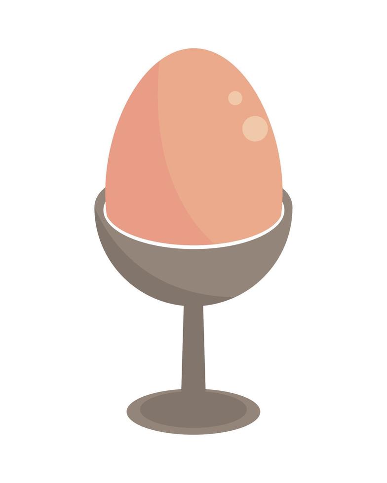 boiled egg icon vector