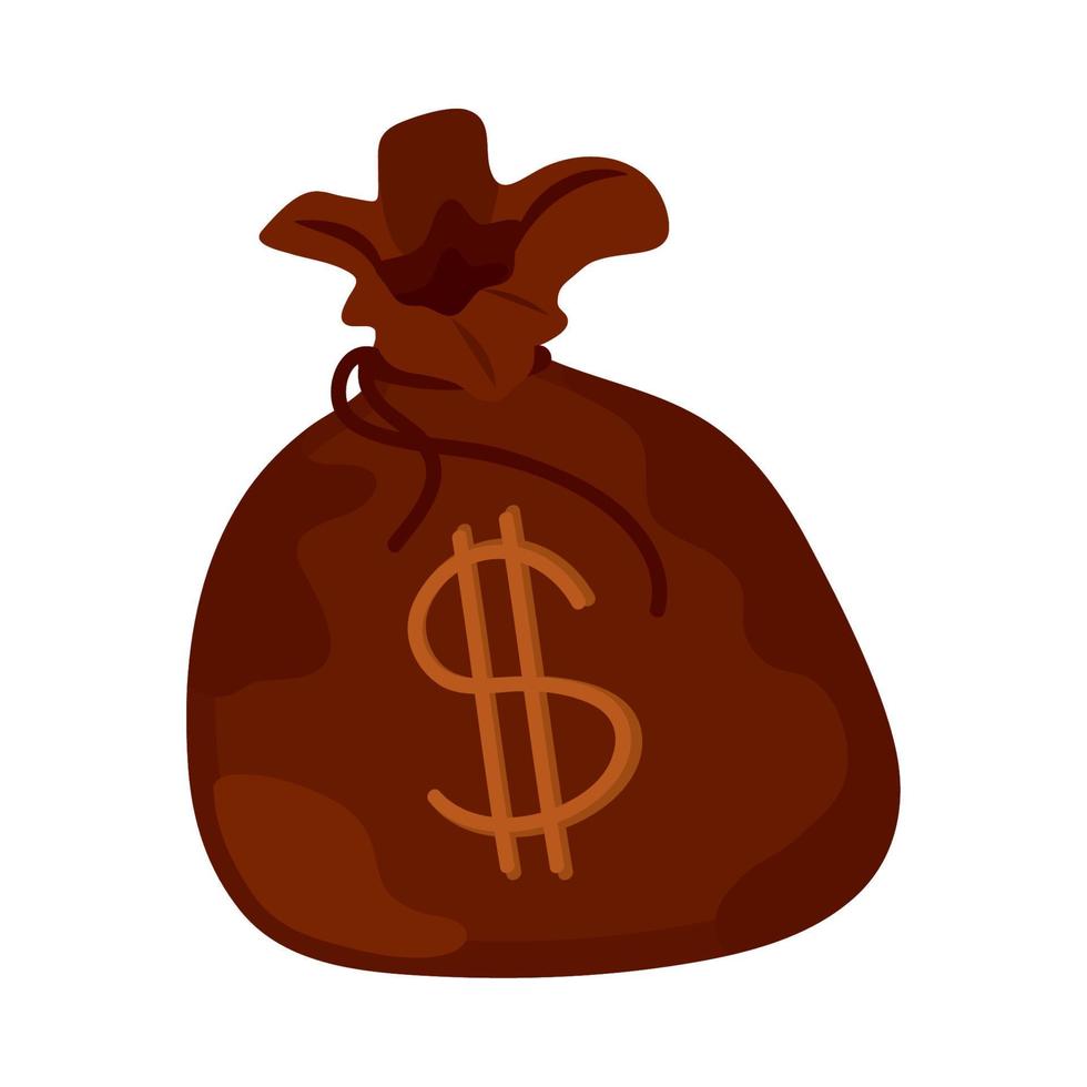 money bag icon vector