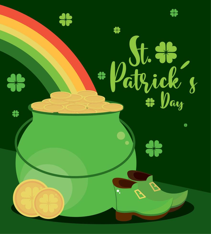 st patricks day card vector
