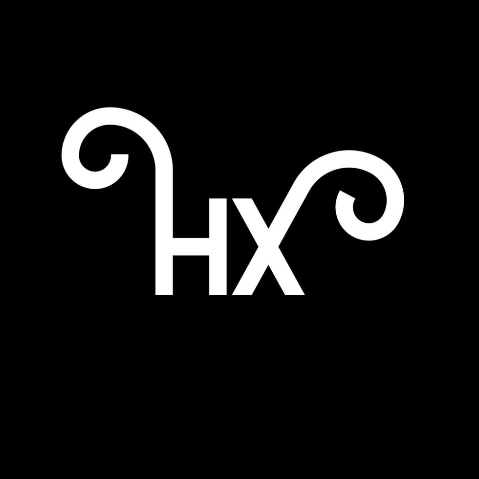 diseño de logotipo de letra hq sobre fondo negro. concepto de logotipo de letra de iniciales creativas hq. diseño de carta hq. hq diseño de letras blancas sobre fondo negro. hq, logotipo de hq vector