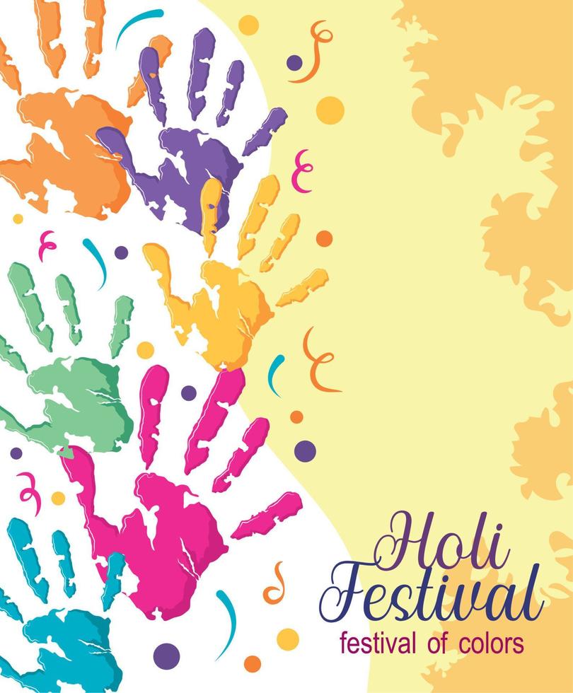 happy holi, india colors festival vector