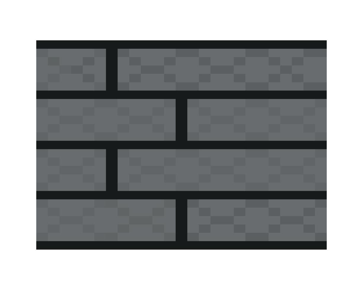 brick wall pixel vector