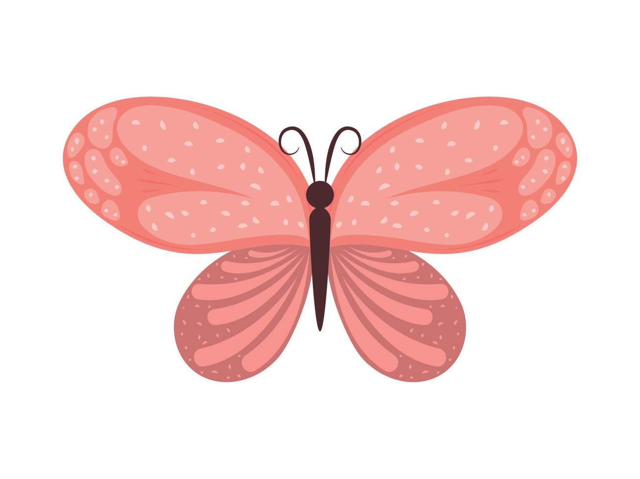 lindo icono de mariposa vector