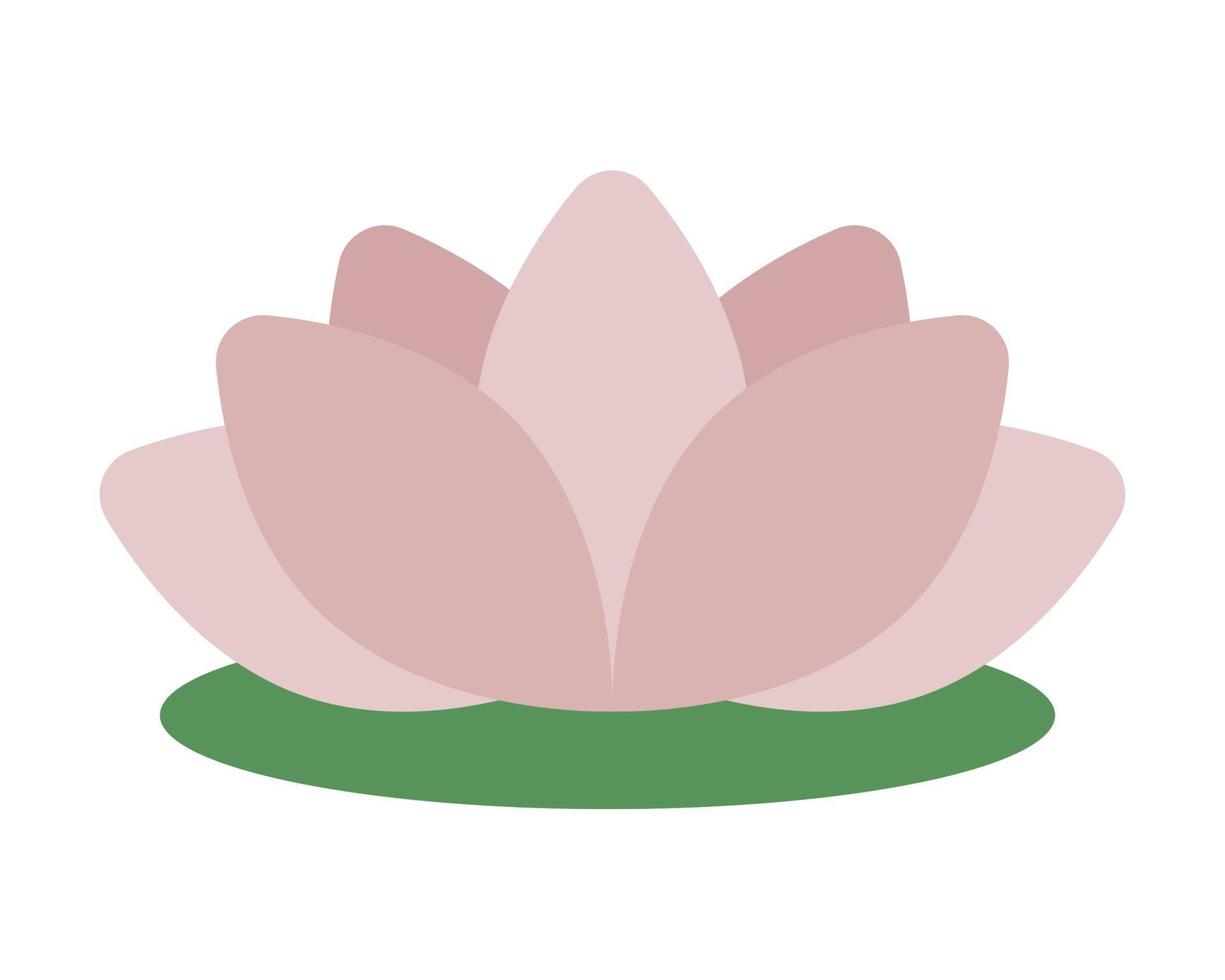 loto rosa de la cultura japonesa vector