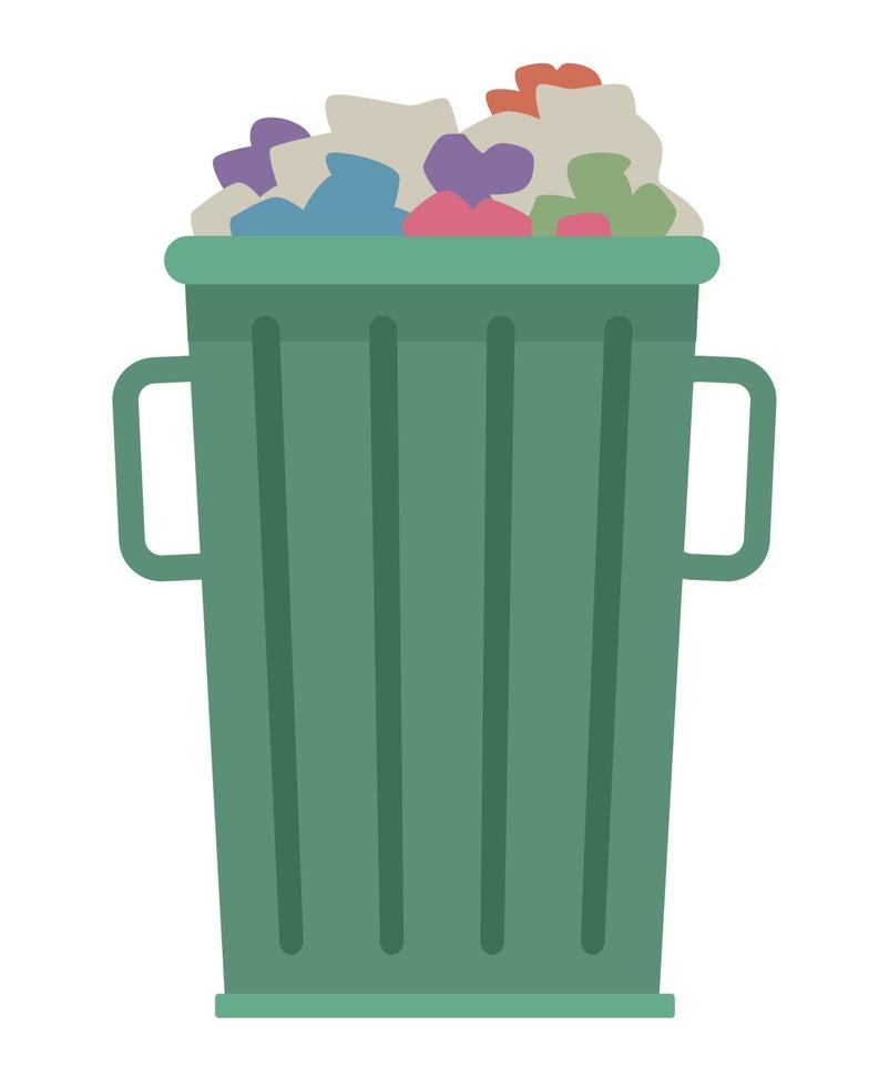 big waste bin vector