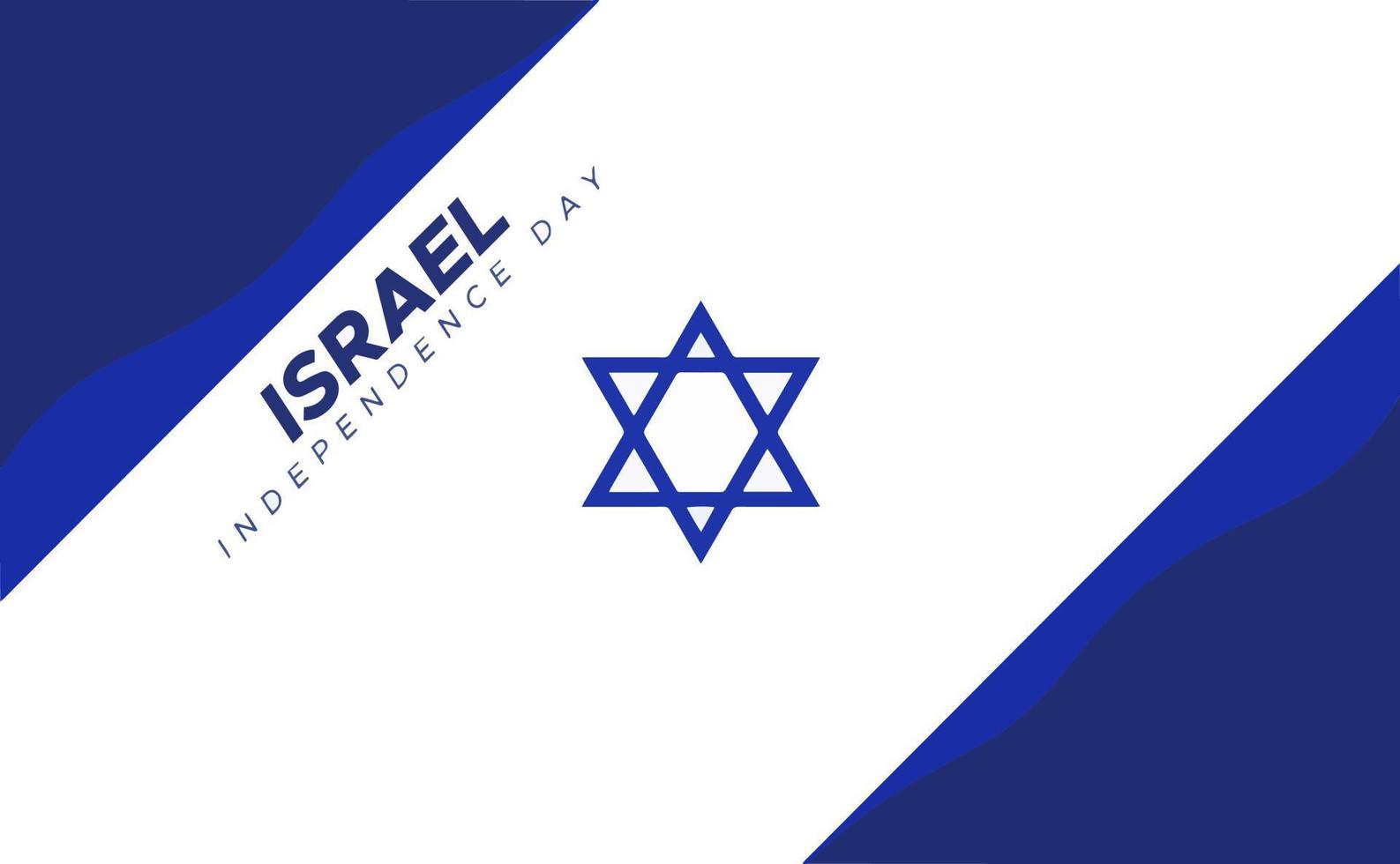 simple independence banner design Israel Independence Day Vector Illustration