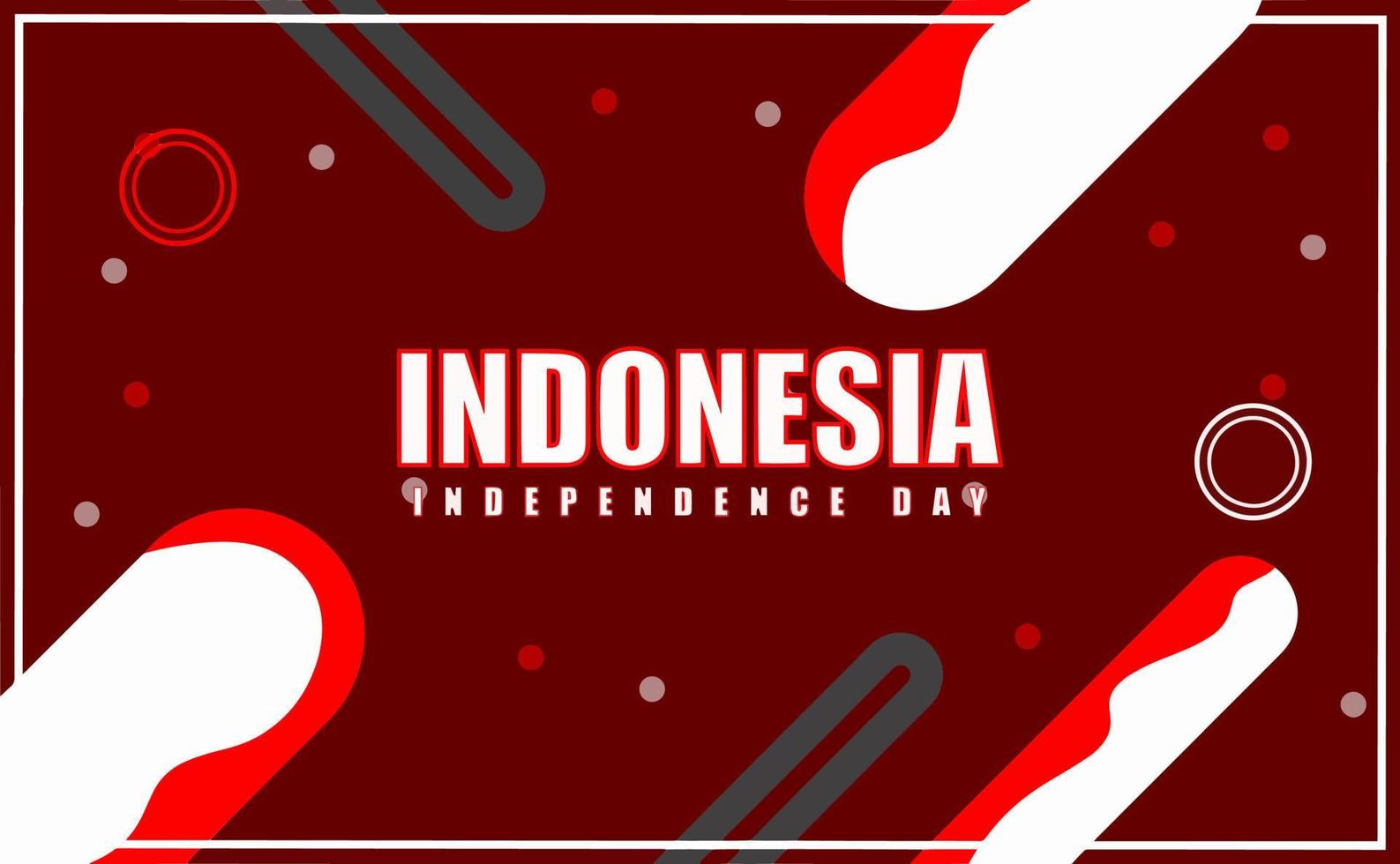 August 17th. Indonesian Independence Day greeting card, banner and logo texture background vector