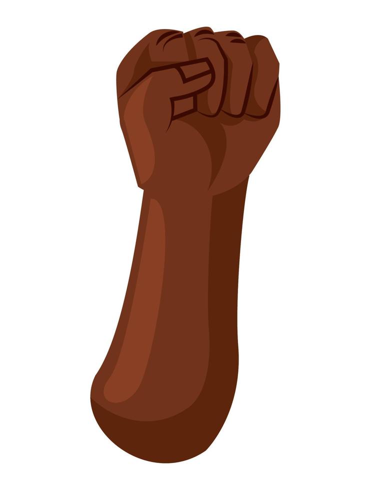 african hand fist vector