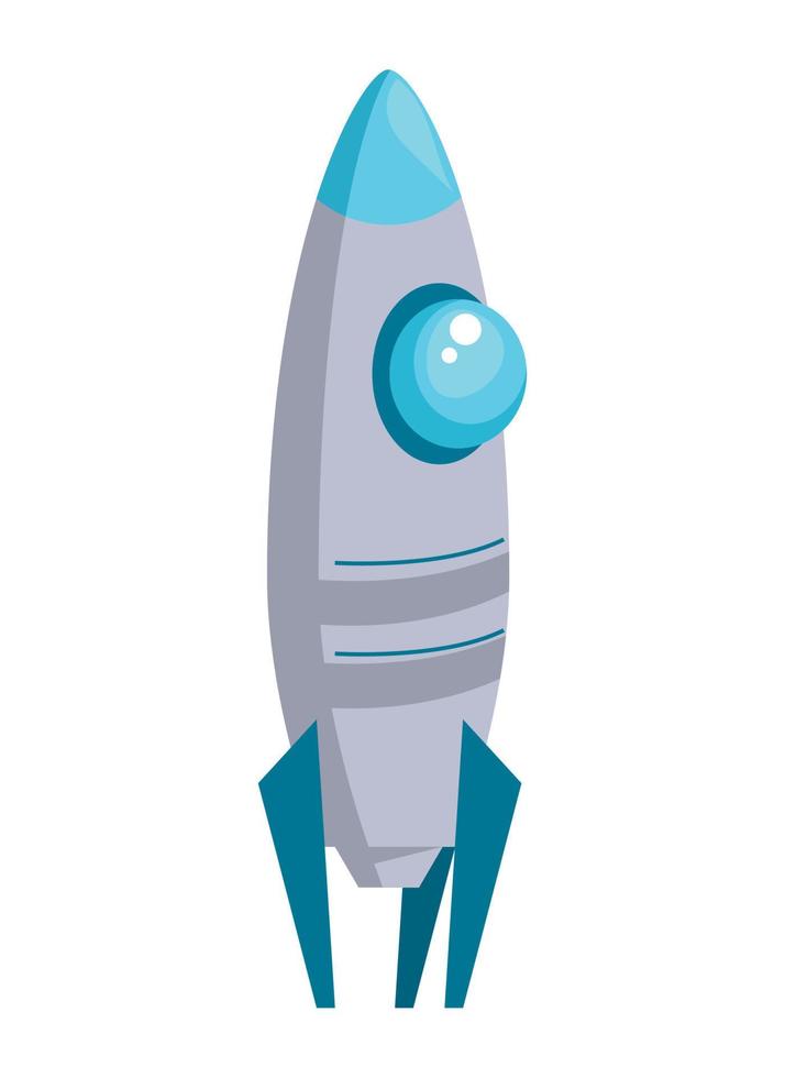 gray rocket start up vector