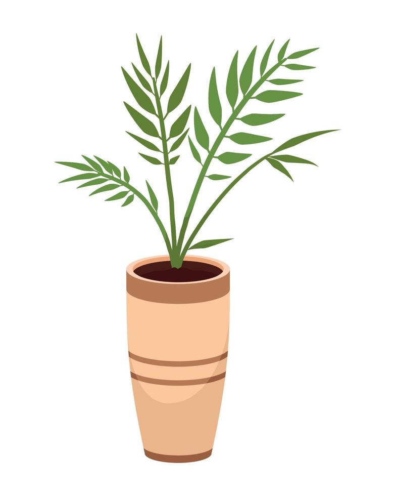 vase with plant vector