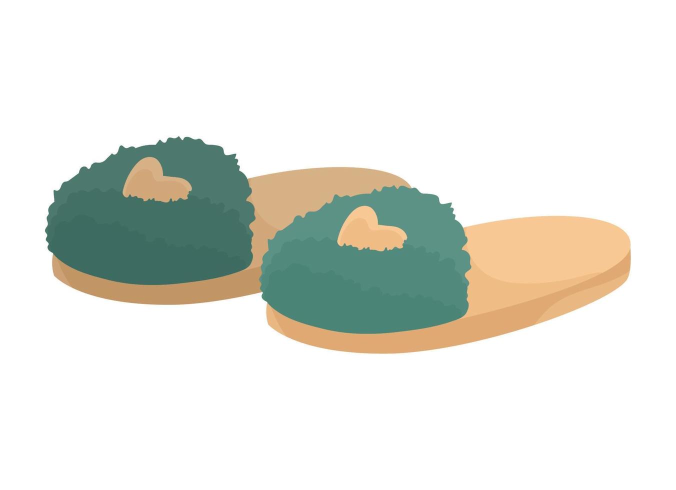 flip flops with hearts vector