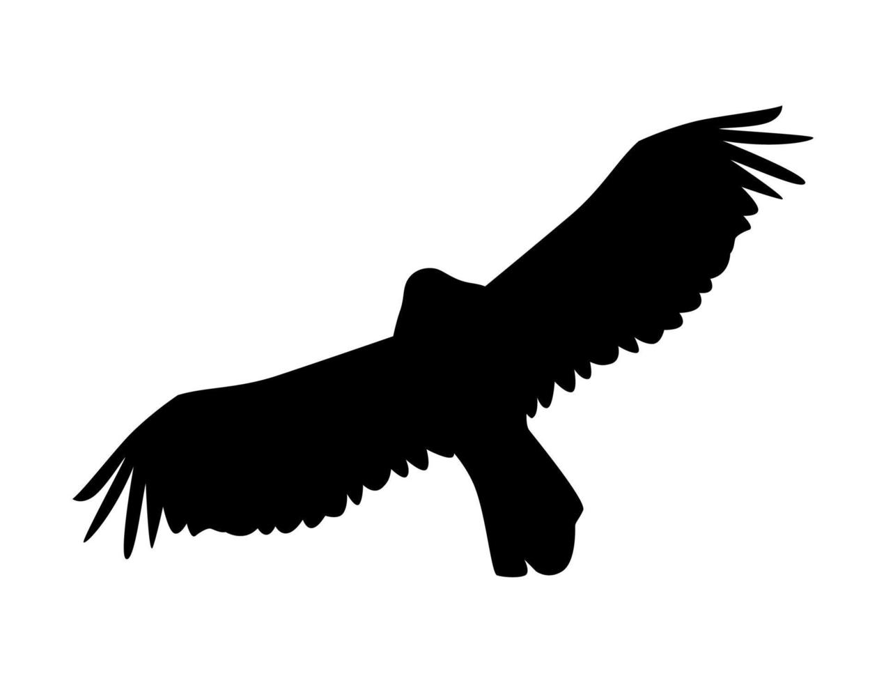 eagle flying silhouette vector