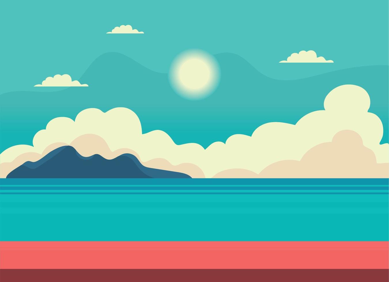 summer season beach vector