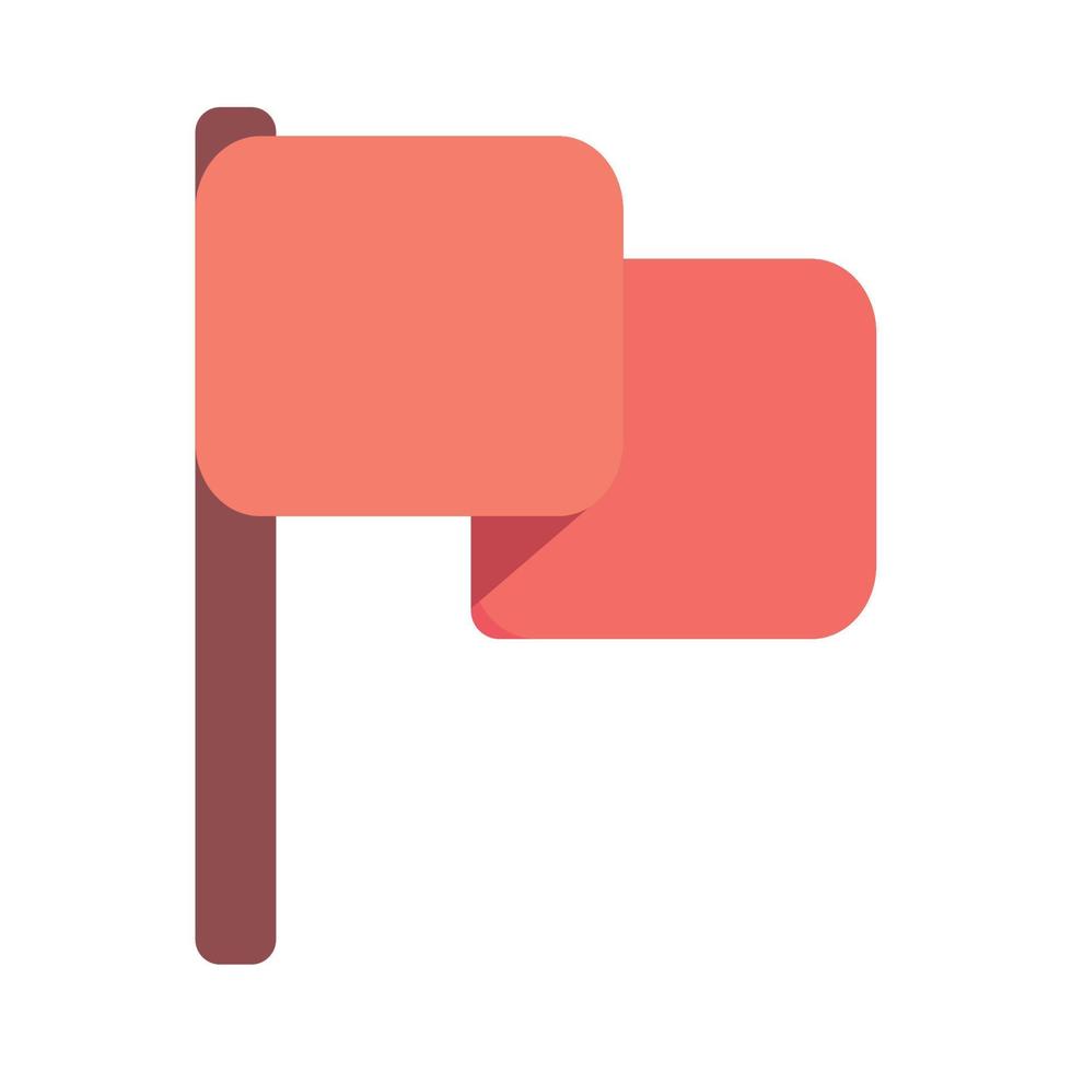 red flag marker vector