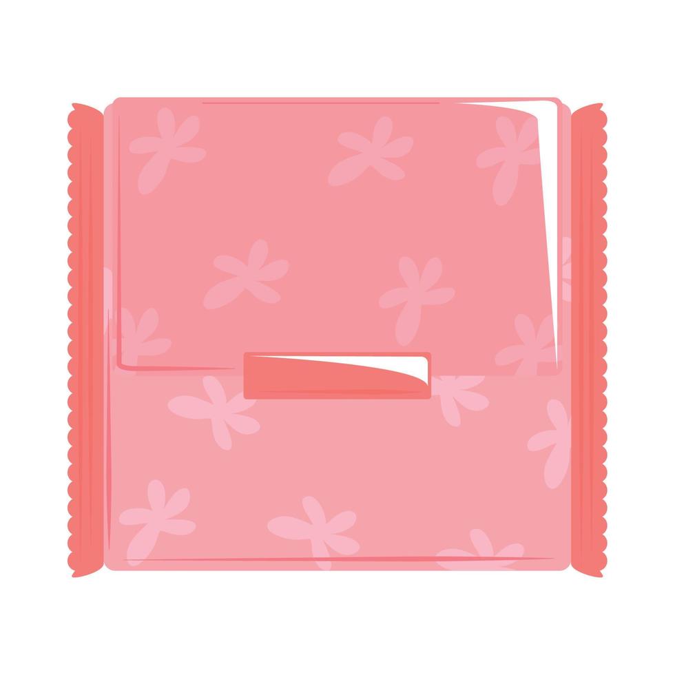 sanitary napkin pack vector