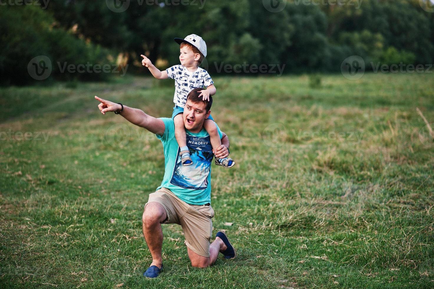 Happy young family photo