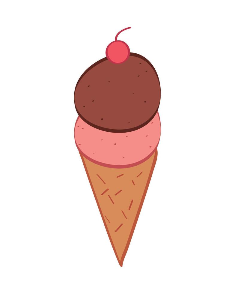chocolate ice cream 10464224 Vector Art at Vecteezy