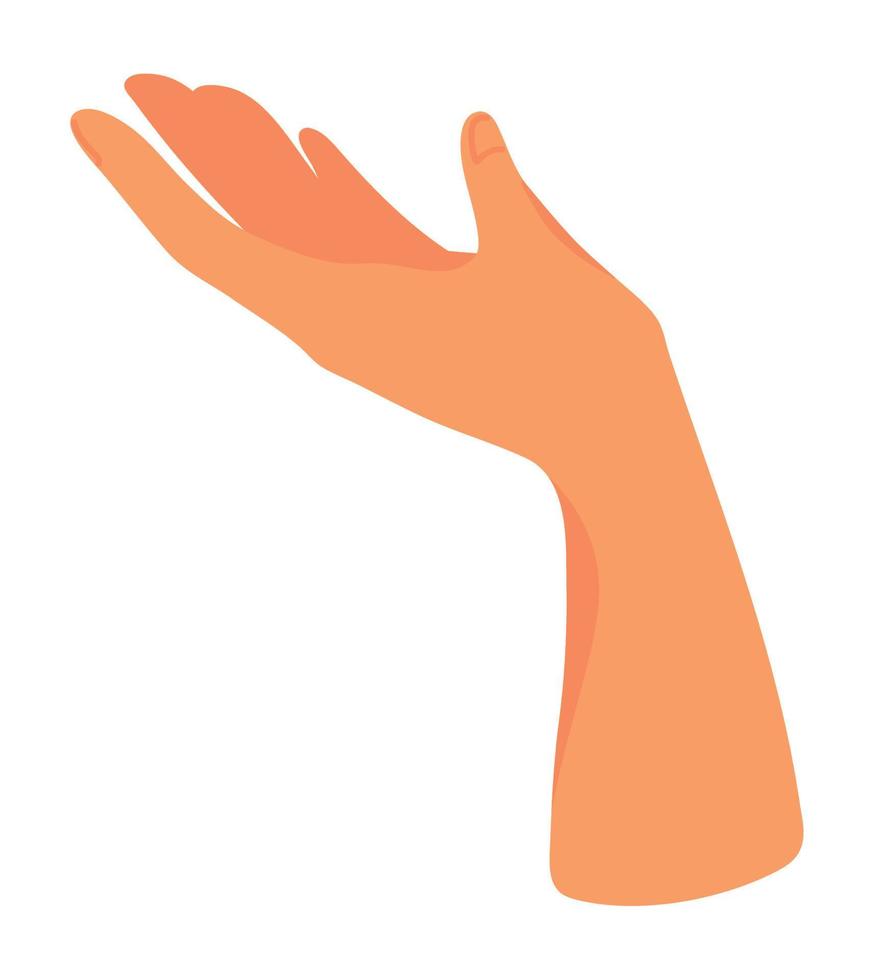 hand support gesture vector