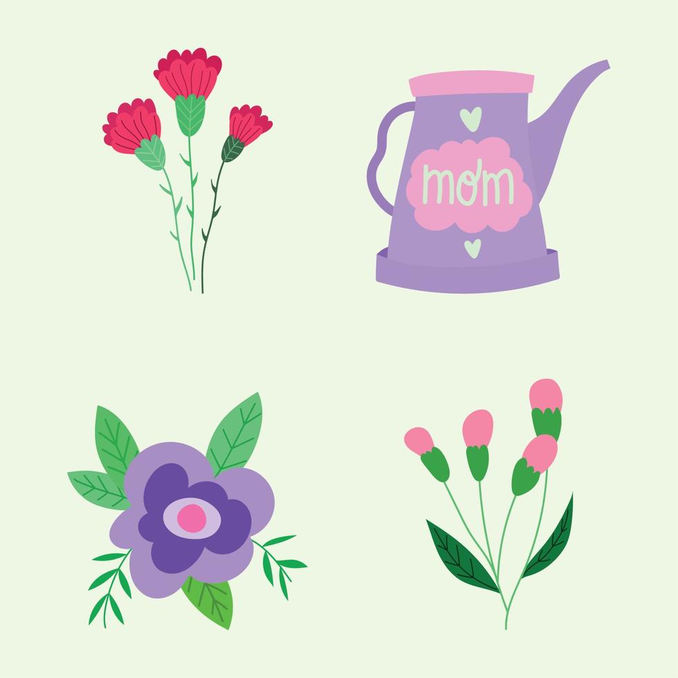 mothers day icons vector