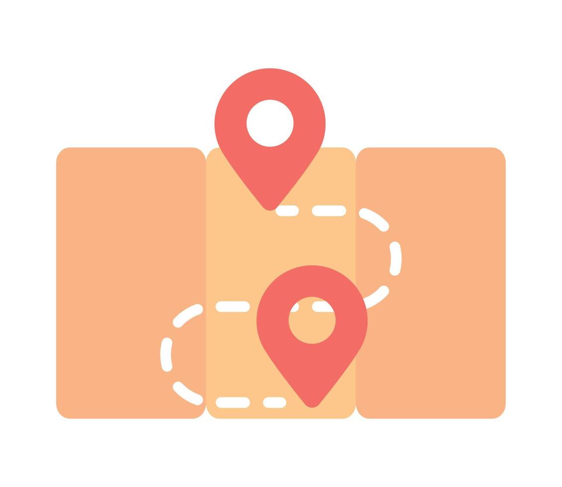 navigation marker map vector