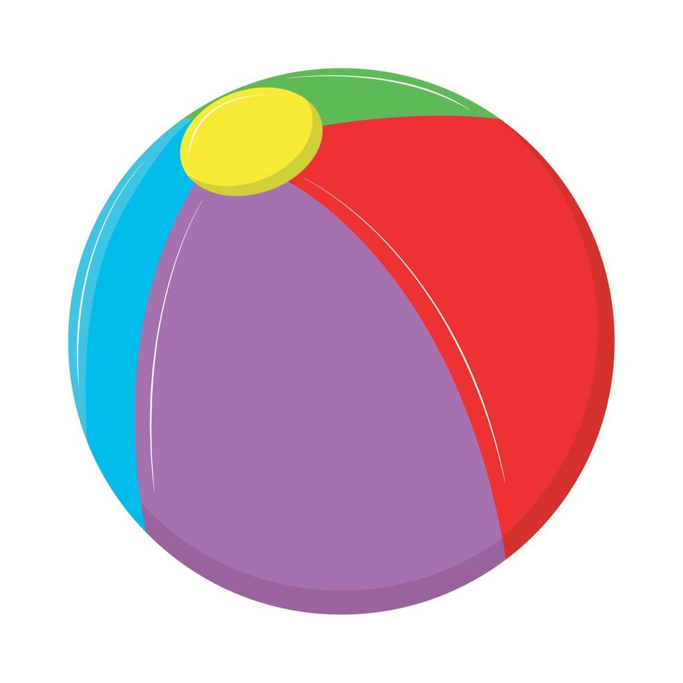 plastic ball toy vector