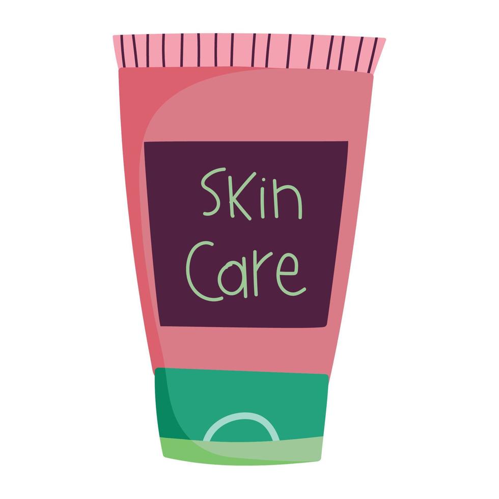 skin care cream tube vector
