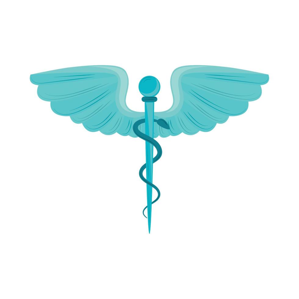 medical snake caduceus sign vector