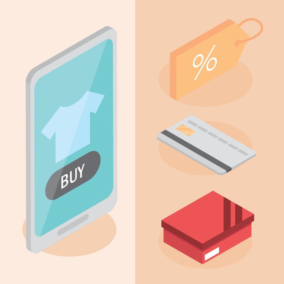 ecommerce shopping online vector