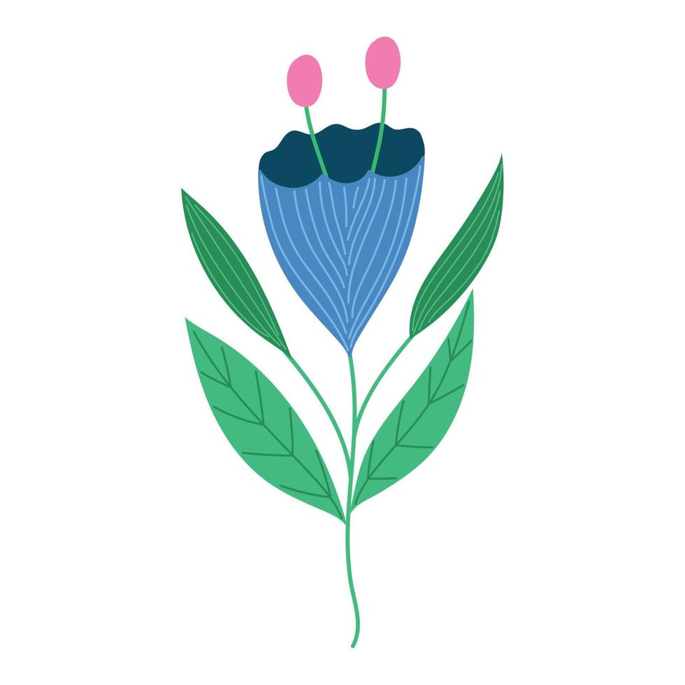 delicate flower icon vector