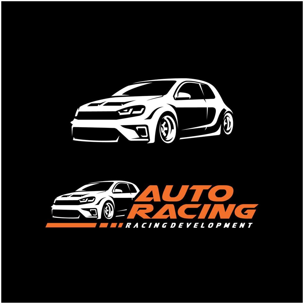 concepto de logotipo de coche automotriz, logotipo listo para usar vector