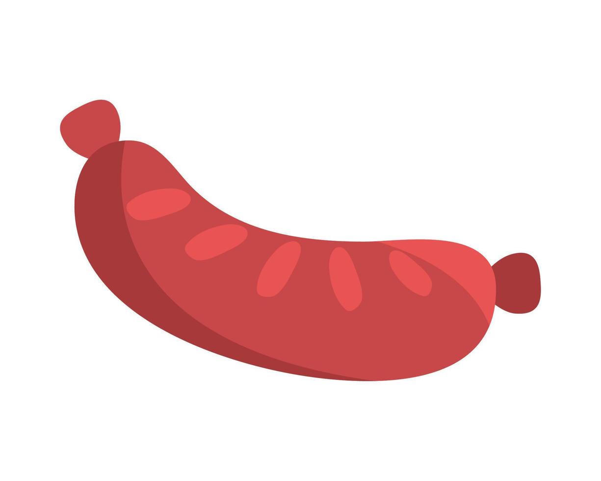 sausage icon isolated vector