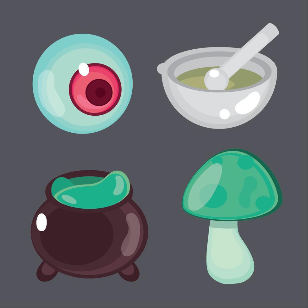 magical occultism icons vector