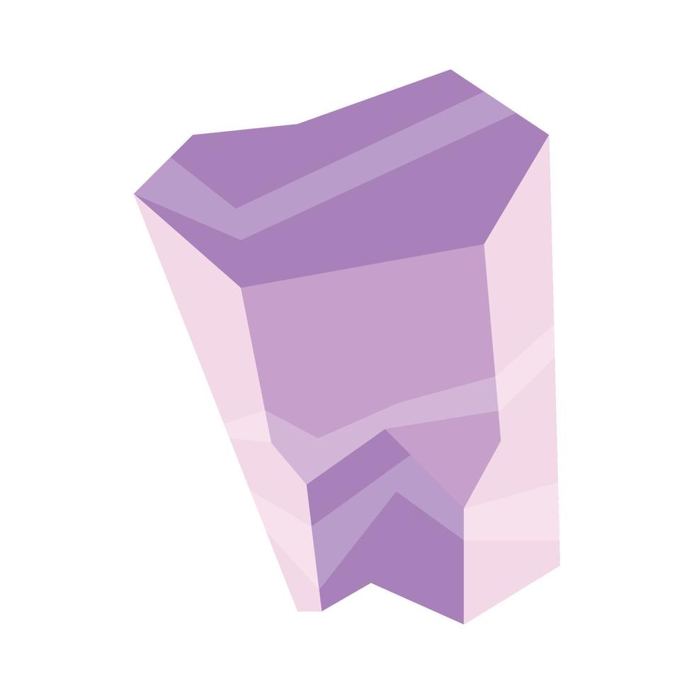 healing crystal precious mineral vector