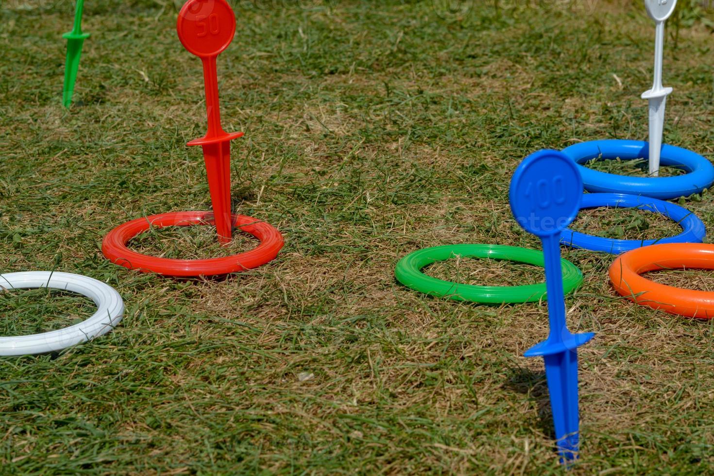 Throw rings in summer photo