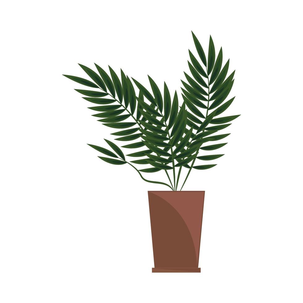 icono de planta en maceta vector