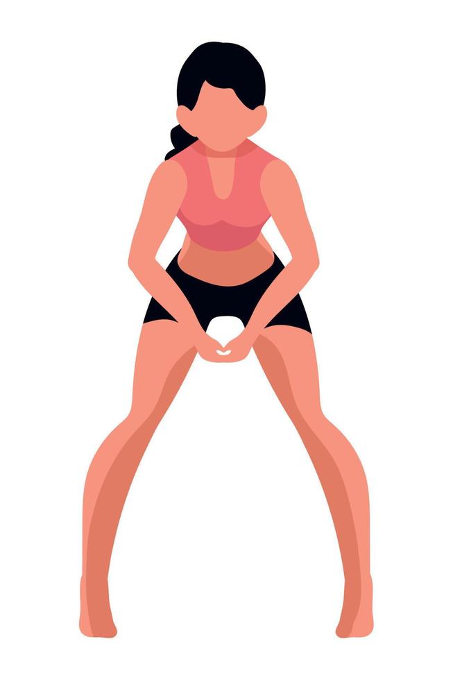 woman with sportswear vector
