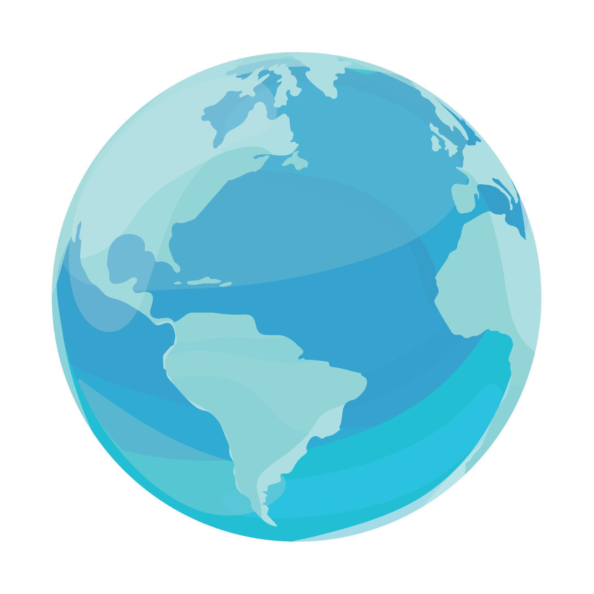 earth map isolated 10466767 Vector - Earth Map Isolated Free Vector