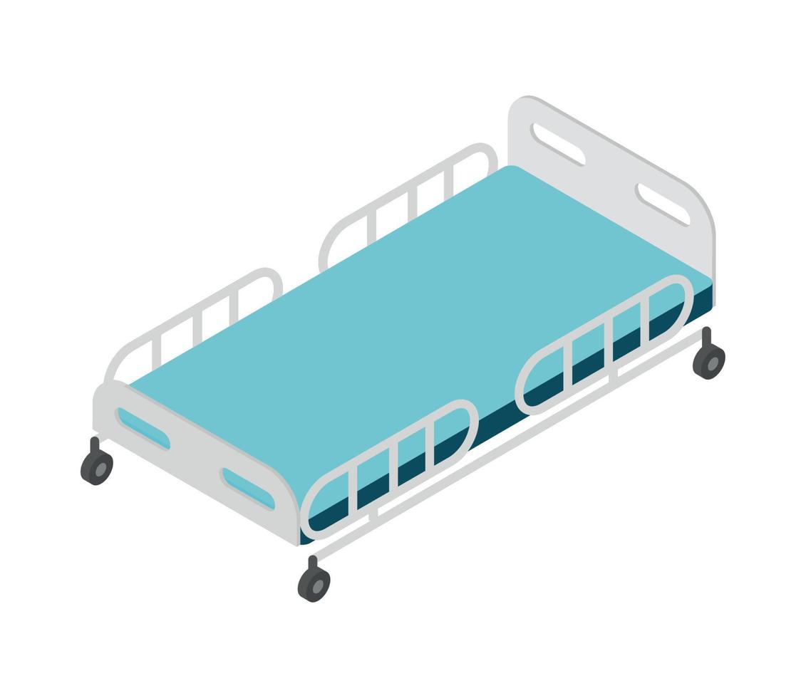 hospital bed equipment vector