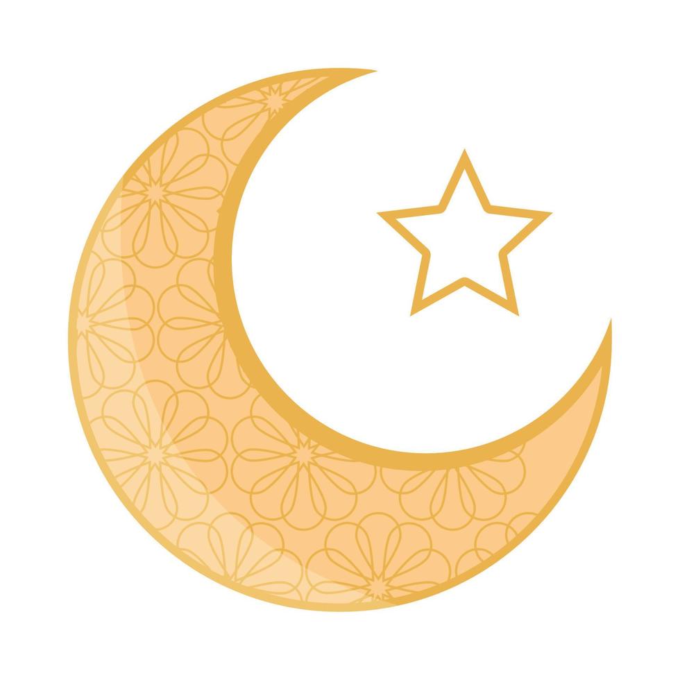 moon and star vector