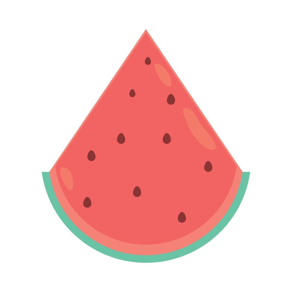 watermelon fruit icon vector