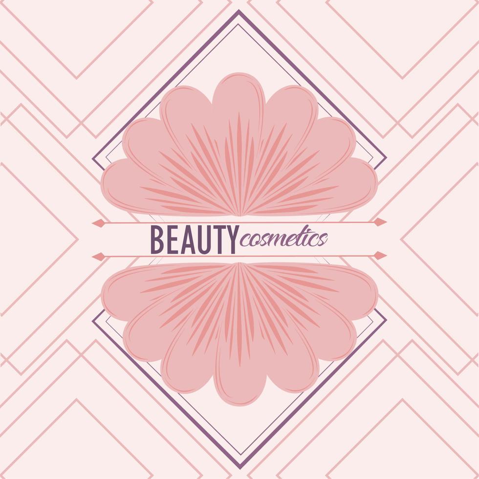 bandera de cosméticos de belleza vector