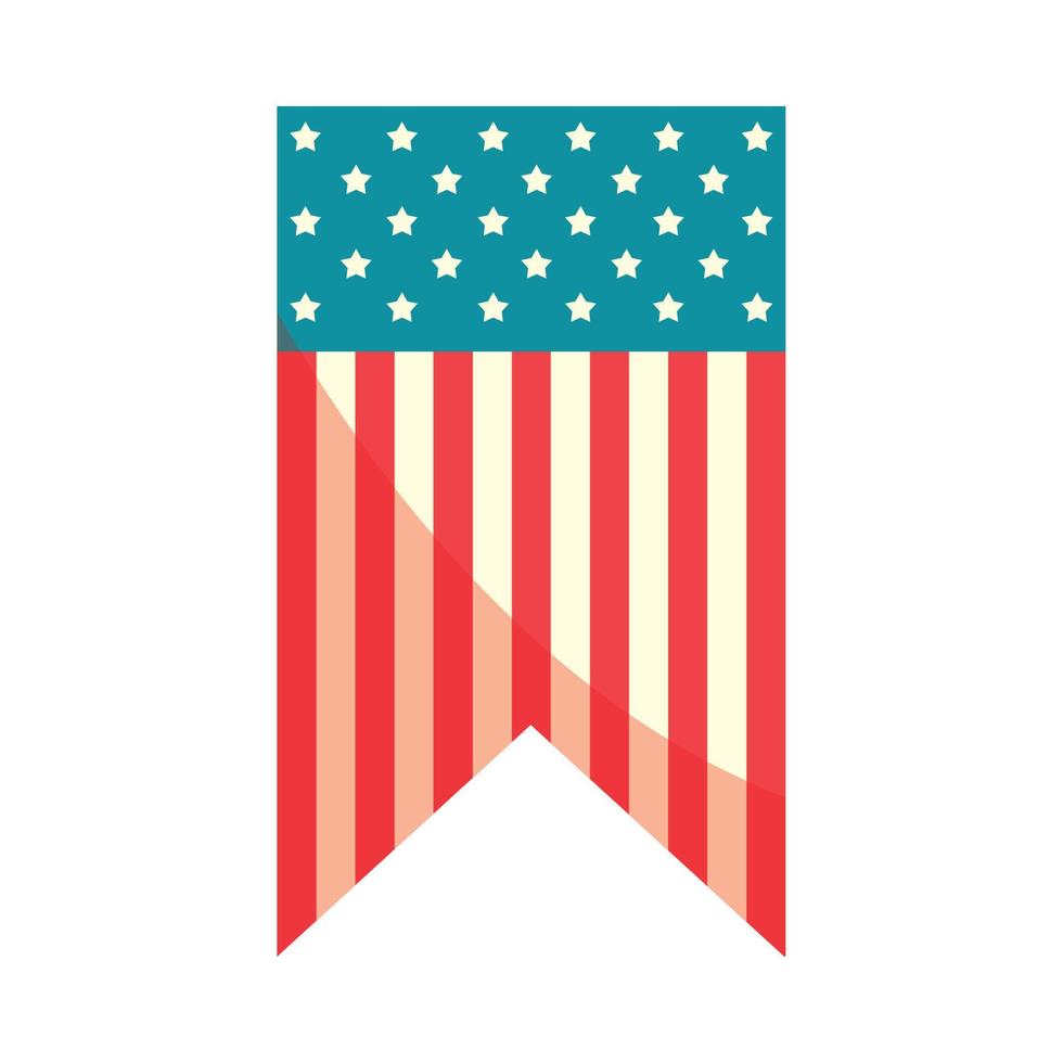 USA flag bunting vector