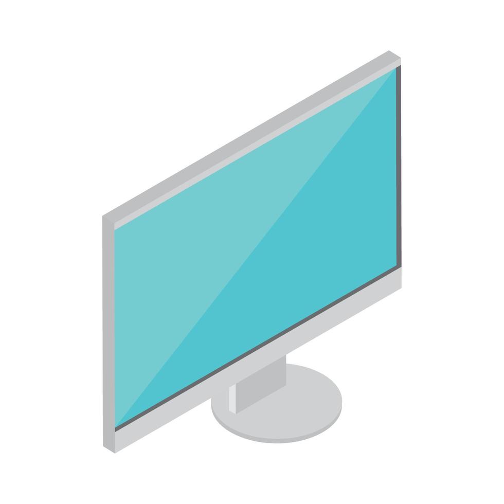 computer screen isometric icon vector