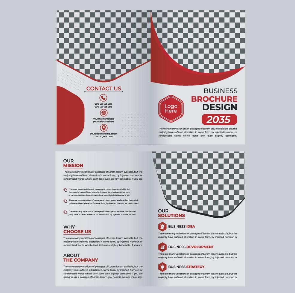 Professional Business Brochure Template vector